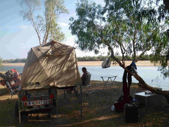 Unser Schlafplatz am de Grey River