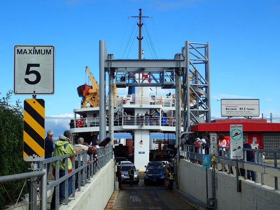 Die Fähre hat angelegt