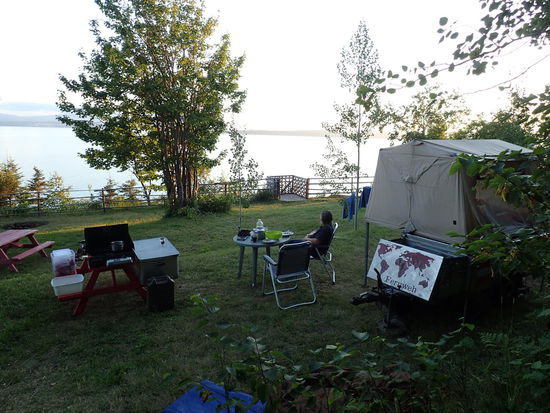 Unser wunderschöner Stellplatz direkt am Meer