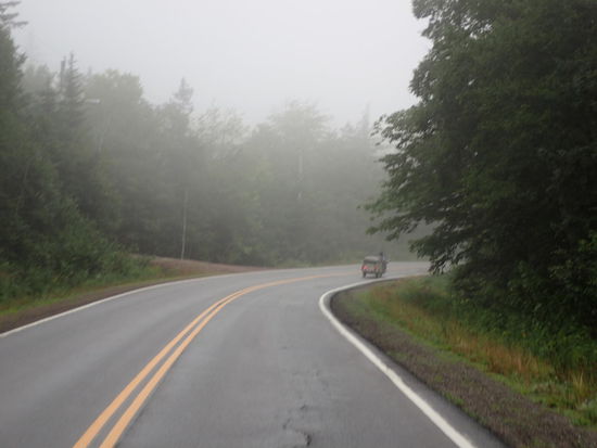 In der Früh ist es noch sehr nebelig