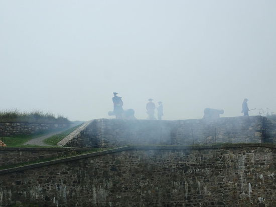 Und dann ein Kanonenschuss mit viele Rauch