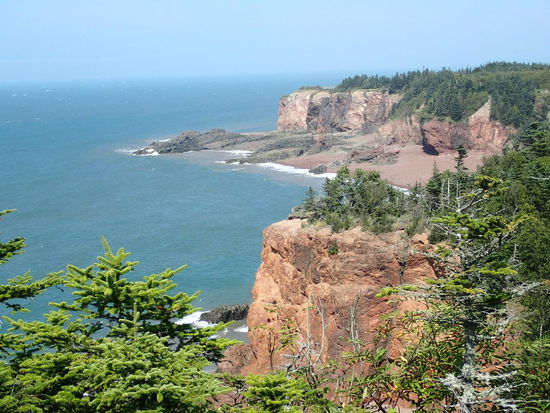 Ein Blick auf die Küste