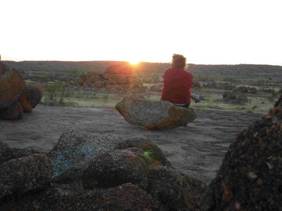 Die Sonne geht unter,