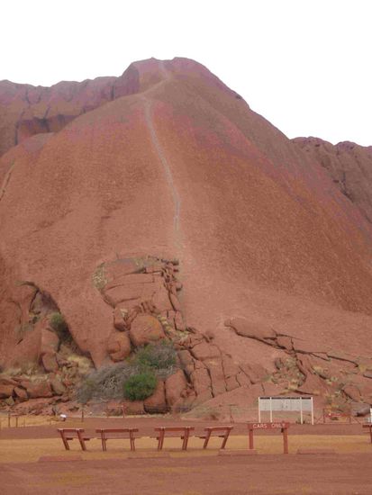 Hier der Weg auf den Berg