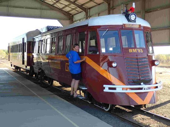 Der "Gulflander" im Bahnhof von Craydon