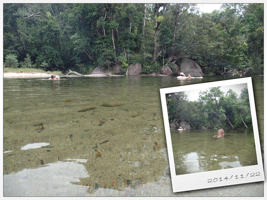 Ich im kalten Wasser als Beweis