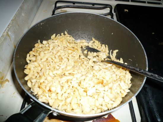 na und selbstgemachte Spätzle durften natürlich nicht fehlen