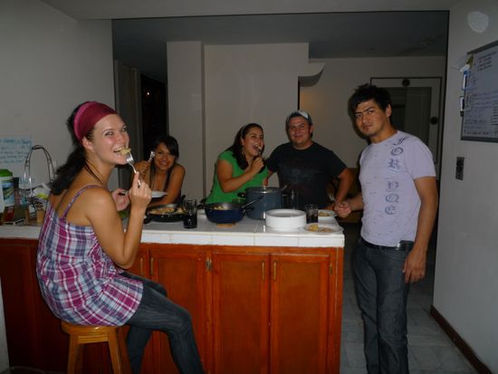 es war lecker... und auch den Mexikanern hat unsere deutsche Küche geschmeckt...