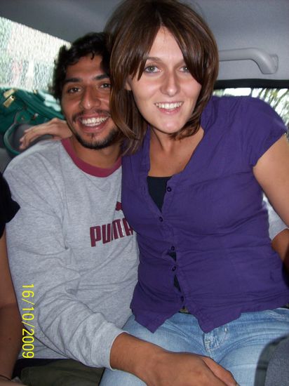 die Fahrt nach Chipinque - zu sechst im Auto