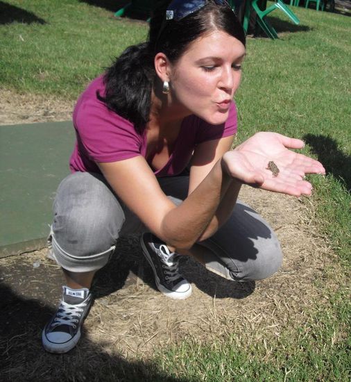 für was wird sie den Frosch wohl brauchen? - Ihren Traumprinzen hat sie doch schon gefunden 