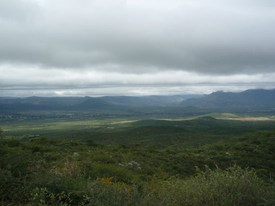 mitten in den Pampas... doch die Aussicht war überragend