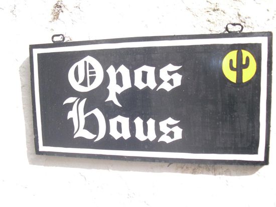 wie man sieht, die Beschilderung war auf deutsch