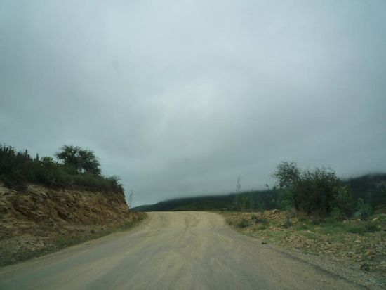 hier endete die geteerte Straße