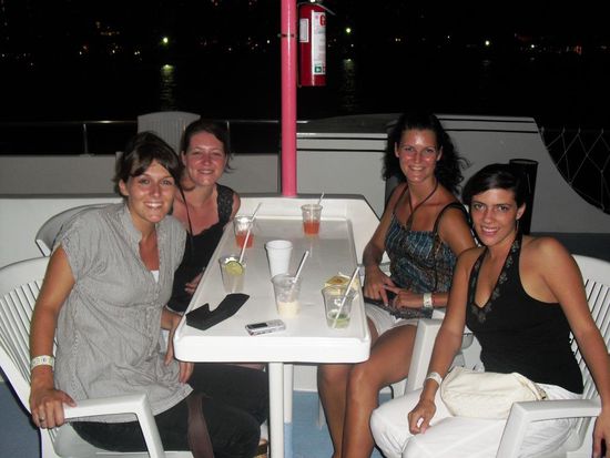 Abends auf der Fähre zusammen mit Itzel