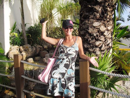 ... Nicole am Hafen von Cancun