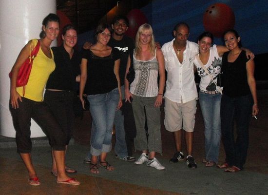zum Abschied ein Gruppenfoto... von links: Nicky, Andi, Christina, Edwin, Sarah, Freund von Itzel, Itzel, Paulina