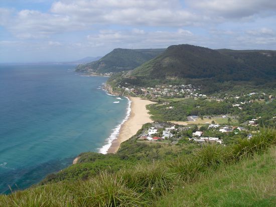 Aussicht von der Küstenstraße Richtung Melbourne