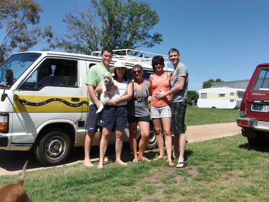 Wir mit Diana und Lochie