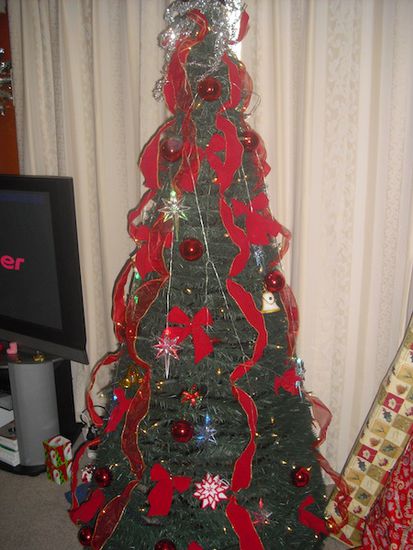 Der zusammenklappbare Weihnachtsbaum