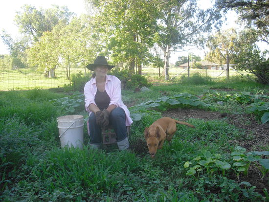 Ich mit Kader bei der "Arbeit"