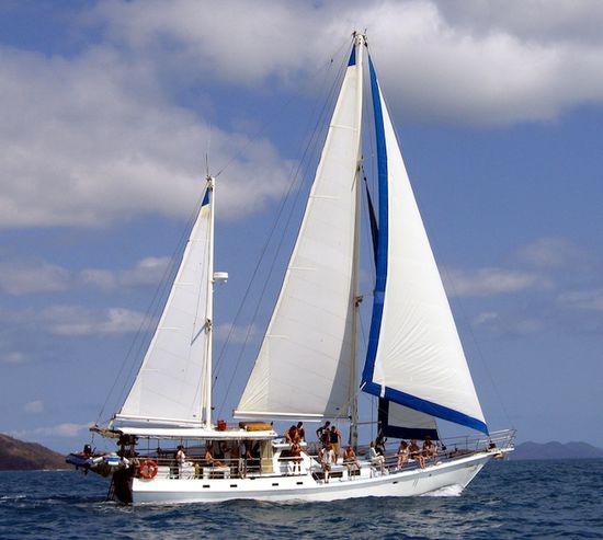 Unser Segelboot mit dem wir 3 Tage unterwegs waren