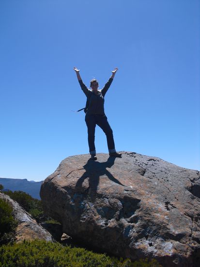 Abstieg vom Mount Rufus