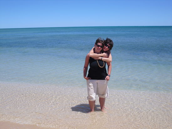 Am wunderschoenen Strand in Exmouth