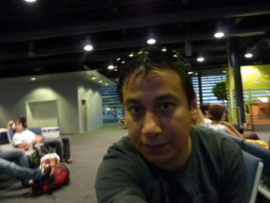 Hier noch auf den Madrid`er Flughafen