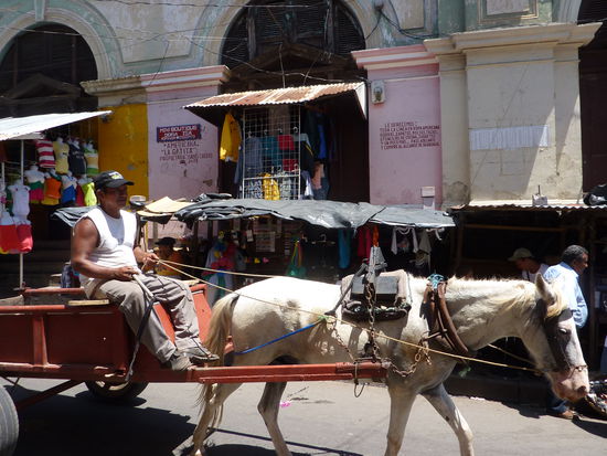 Hier seht Ihr den alten Marktplatz, dort sind die Einheimischen und versammeln sich um den alten Stadtkern um Ihre Geschaefte zu machen...teilweise mit Pferd...