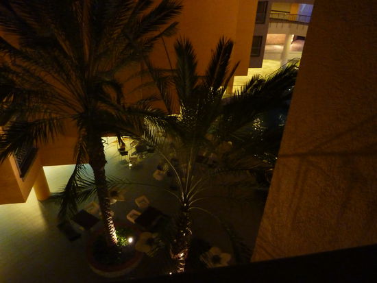 Der Ausblick von meinem Zimmer auf die Hotellounge.....