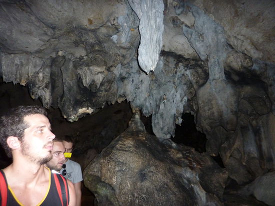 Paul und die Österreicher an unserem Ereignistag in den Caves und auf dem Ganschafield, hier in den Caves.....