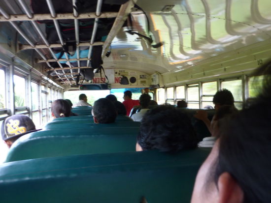 Der Buss und die Belizer, und ratet mal wer das Bild gemacht hat , achja warum diese hier nicht mehr Schwarz sind, liegt daran wenn man aus Belize City rauskommt aendert sich das Erscheinungsbild der Belizer