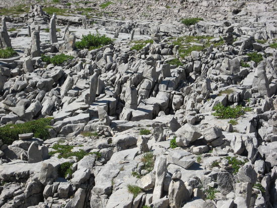 Gesteinsformationen am Gottesacker