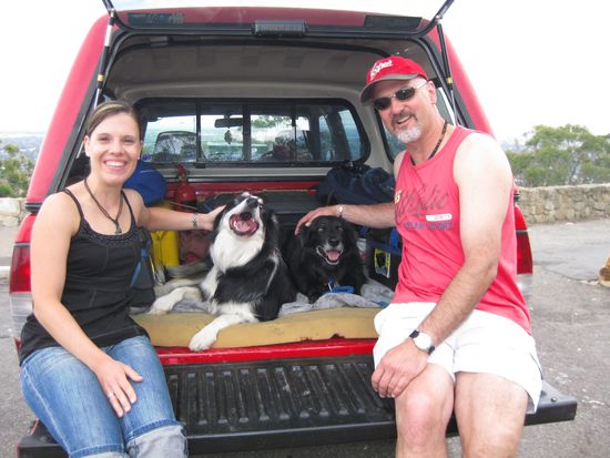 ... Roger's crazy Doggys "Blacky" und "Angas" - und zu guter letzt - ROGER himself!