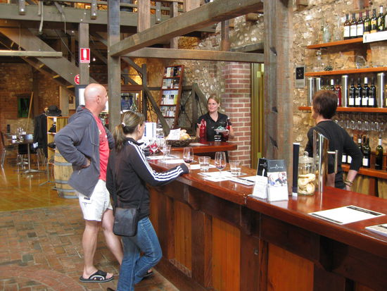 Bei der Verkostung von Bremerton's Weinen