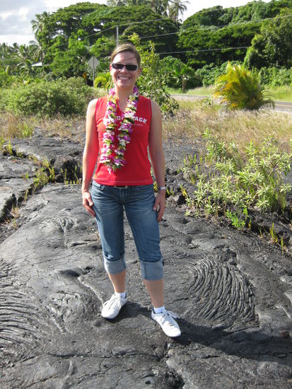 ...und hier im erkalteten Lavafeld? Die Lehmi!