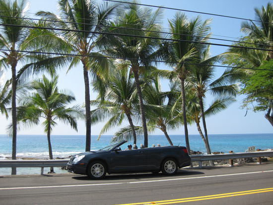 Ja, so kann man gemütlich an Big Island´s Westküste langfahren.