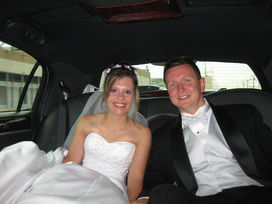 Fahrt mit der Stretch Limousine zum Court House