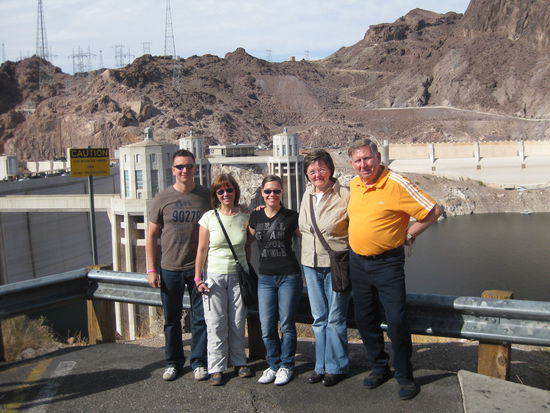 Familienfoto am Hoover-Staudamm 