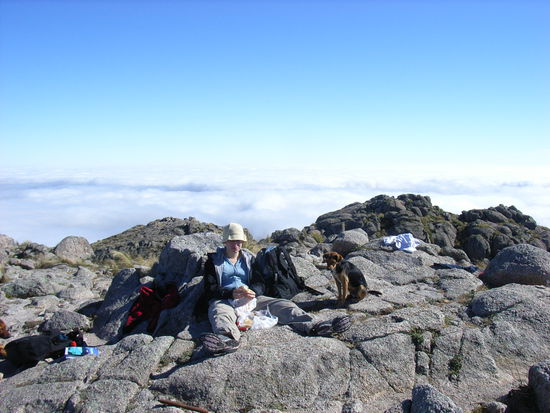 2. Picknick. 
Der Hund hat uns übrigens über eine Stunde lang treu begleitet. Was von unserem Essen abbekommen hat er trotzdem nicht 
