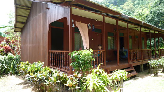 Wir haben ganz links gewohnt.