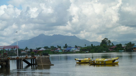 Der Blick auf die andere Seite des Flusses.