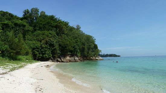 Eine ruhige Ecke des Strandes...