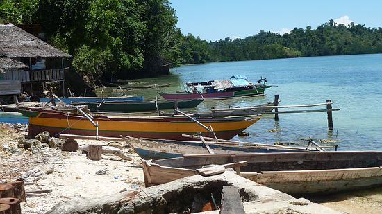 Boote in Bomba.