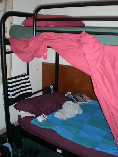 mein Nachtlager im Hostel