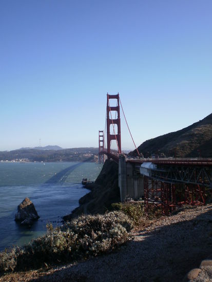 Golden Gate von der Aussichtsplattform aus gesehen.
