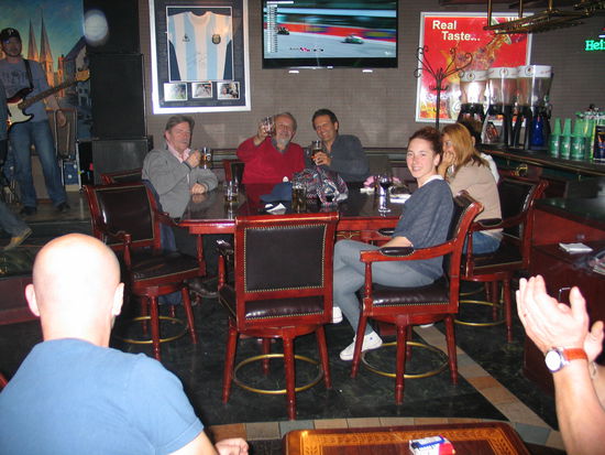 Rechts von mir der Pilot der türkischen Airline. Leider haben wir uns aus den Augen verloren.