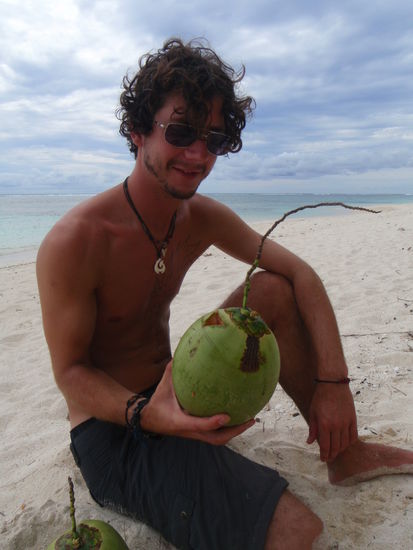 mmmhhh, frische Kokosnuss!