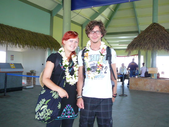 typischer Blumenschmuck, da kommt gleich Südsee-Feeling auf!