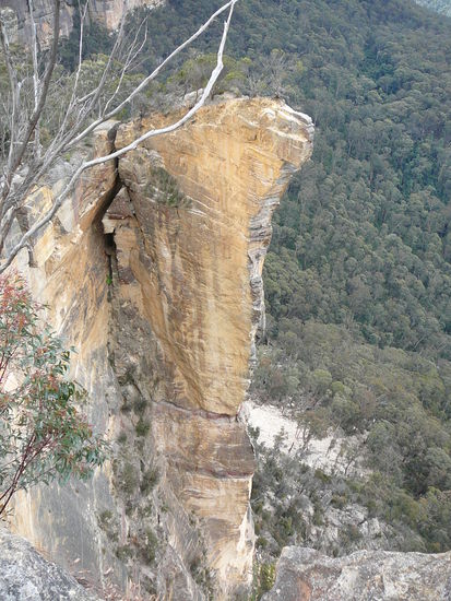 Hanging Rock - da gehts steil runter...